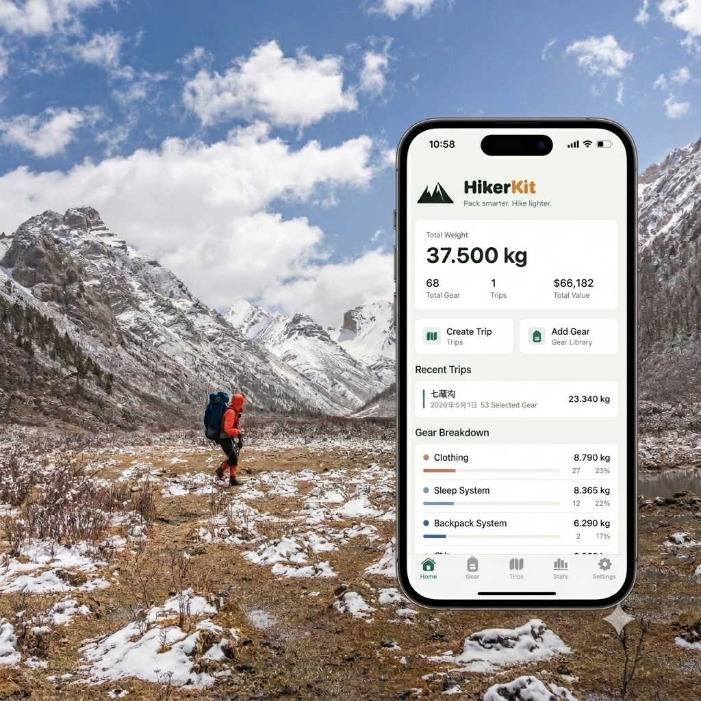 HikerKit gear and trip planning overview
